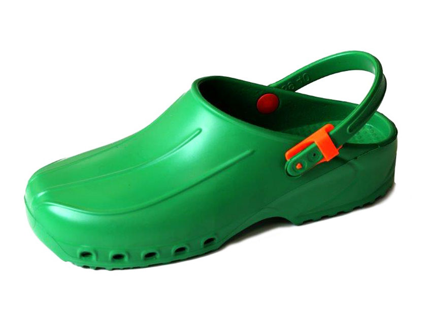 ULTRA LIGHT CLOGS WITH STRAPS - 36 - GREEN
