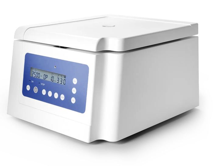 LĒNGAITAS CENTRIFŪGA 4000 APGR./MIN, AR 3 KONFIGURĒJAMĀM PROGRAMMĀM: ASINIS, URĪNS UN FEKĀLIJAS.