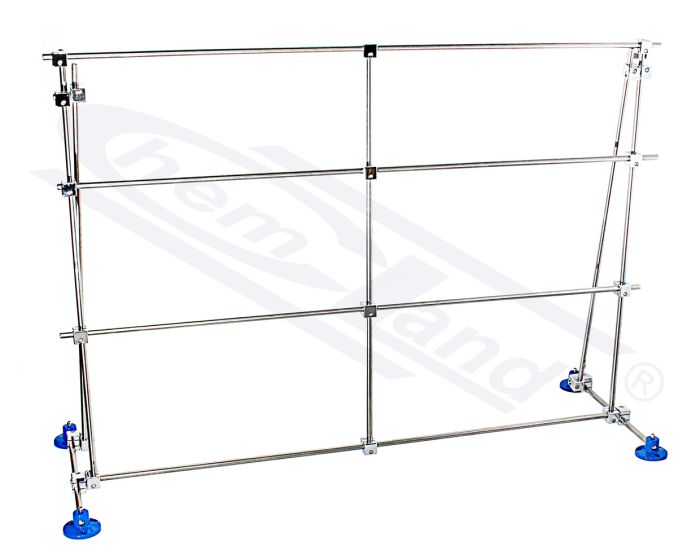 ATBALSTA STATĪVA KOMPLEKTS TYPE 2 70X100X40 NERŪSĒJOŠAIS TĒRAUDS