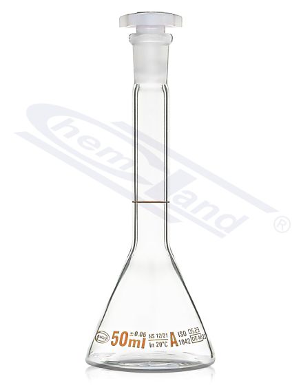 MĒRKOLBA TRAPEZOIDAL 10ML - 10/19, BRŪNA, A KLASES SKALA AR SERTIFIKĀTU