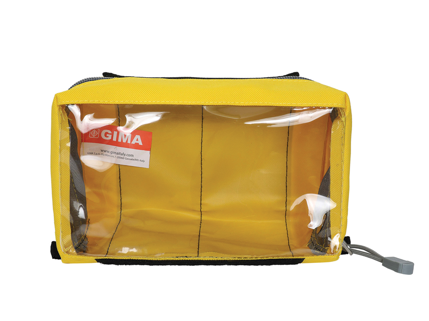 E1 soma ar lodziņu un rokturi, dzeltena