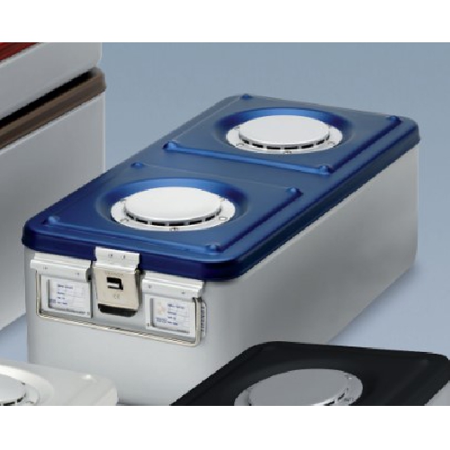 Alumīnija konteineris ar 1 vārstu 58x27x11 zils