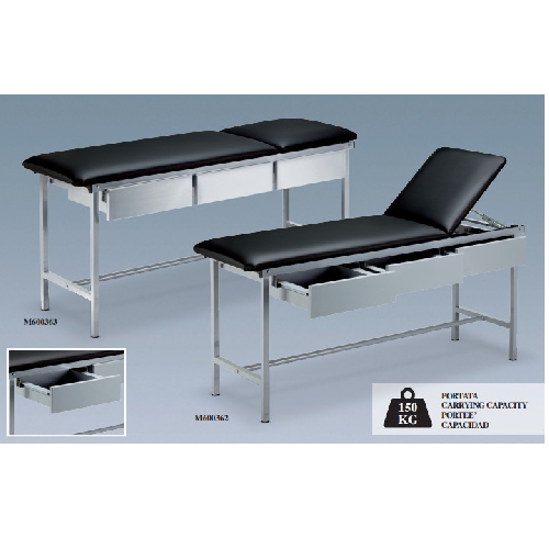 Izmeklēšanas kušete ar atvilktnēm