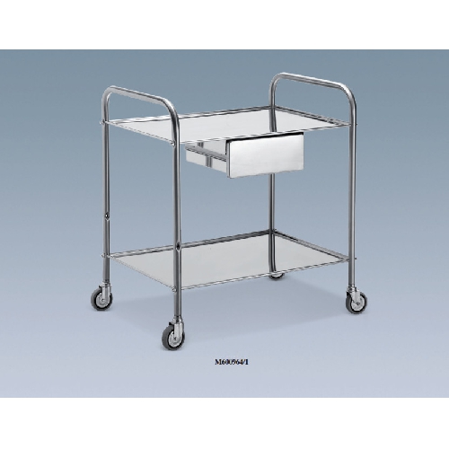 Lancart ratiņi - 2 plaukti - 70 x 50 x 80 h cm