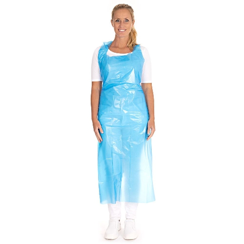 PE priekšauti aizsienami 33 my, 140 x 75 cm, zili, N500 (min10x50)