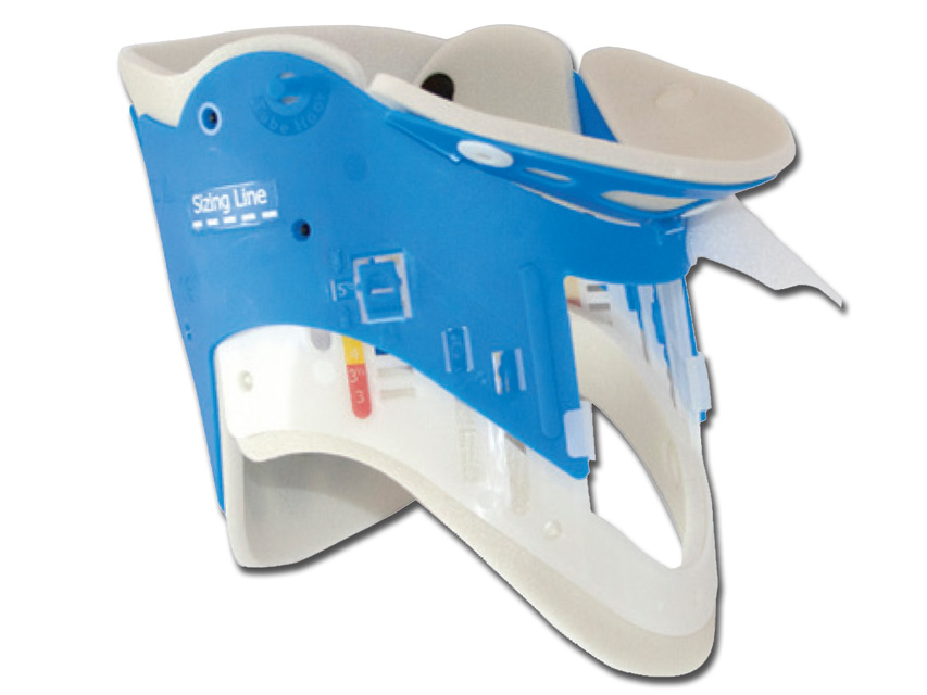 Regulējama kakla šina, 8 izmēri, zila, 1gab.