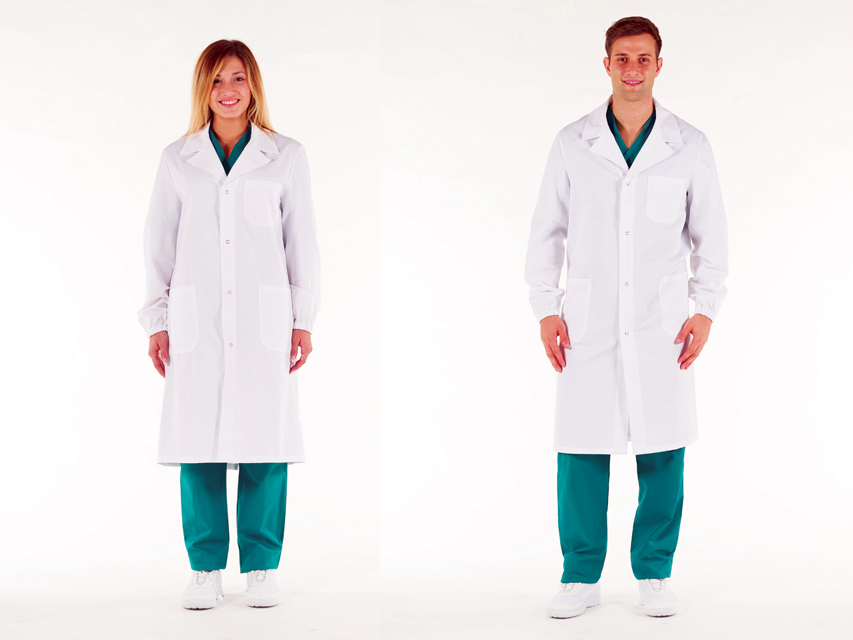 Balts halāts. Unisex. Izmērs 52