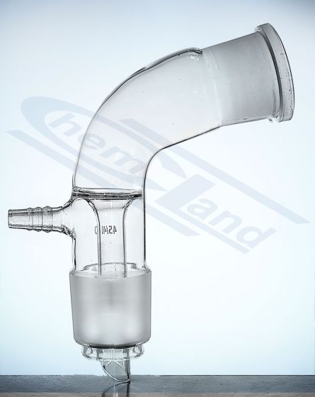 uztvērēja adapteris ar vakuuma savienojuma stiklu - izliekts 2x19/26 CHEMLAND