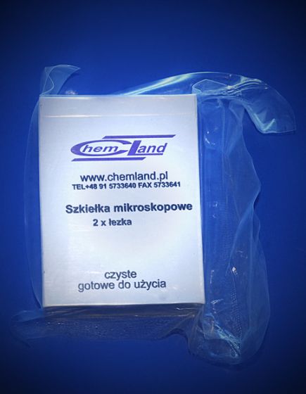 lietošanai gatavs mikroskopa priekšmetstikliņš 76x25x1 dubultā ieliekta forma
