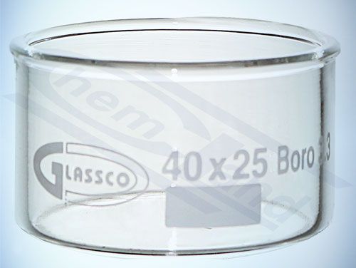 kristalizācijas trauks bez izlietnes 00020ml 040x025 GLASSCO