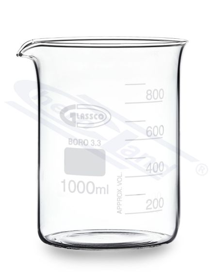 Glāze zemas formas, 05000 ml, borsilikāta stikls GLASSCO DIN 12331, ISO 3819