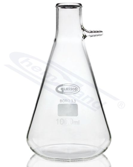 Bihnera vakuuma kolba ar stikla uzgaļu 02000ml ISO 6556 GLASSCO