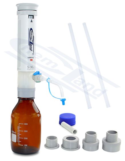 pudeļu dozators ar pretvārstu 0,4 - 2,0 ml, CHEMLAND LabEasy