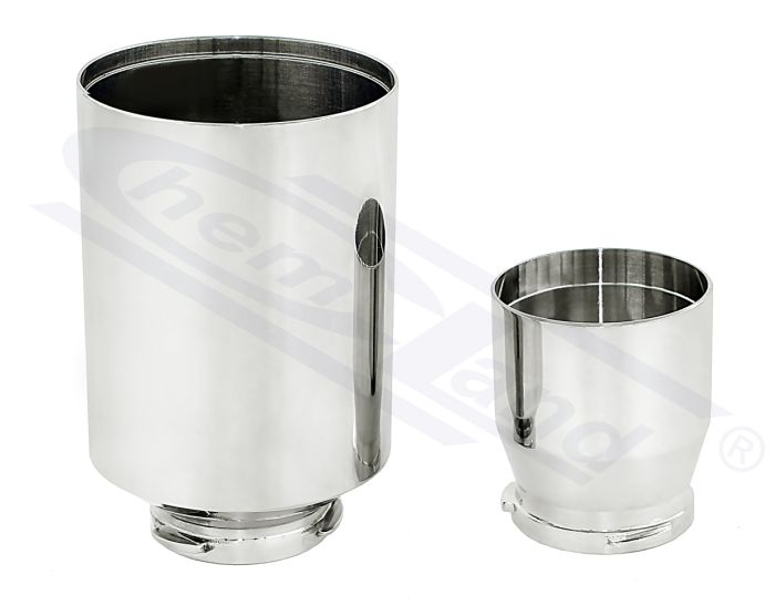 piltuve no nerūsējošā tērauda S.S 100ml kolektoram