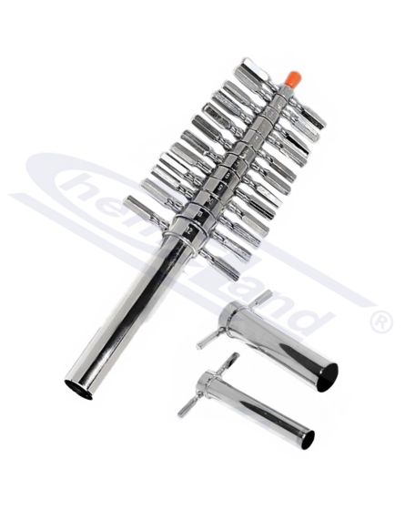 Urbjvāks, komplekts=12gab., niķelēts misiņš, ārējais cauruma diametrs 5-19mm