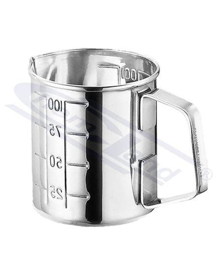 Kausiņš ar rokturi nerūsējošā tērauda 18-8 gradācija 0100ml