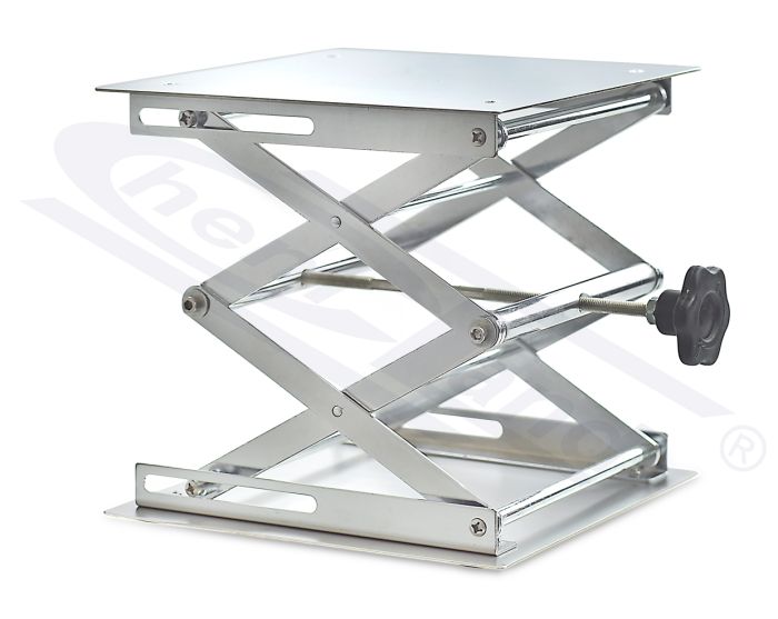 laboratorijas domkrats nerūsējošā tērauda PRO-1 150x150 h250