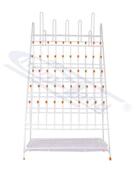 iztukšošanas plaukts 55 vietas, komplekts - tērauds un PCV