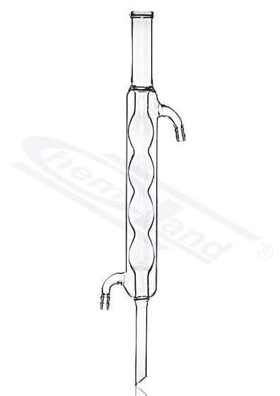kondensators ar iekšējo spuldzes daļu Allihn bez ligzdas garums efektīvs 1000 stikla savienotājs