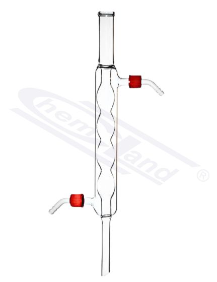 kondensators ar iekšējo spuldzes daļu Allihn ar PP savienotāju efektīvais garums 500