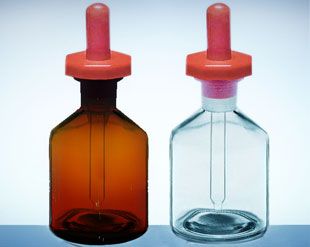 Pudele ar pipeti angļu tipa 125ml caurspīdīga