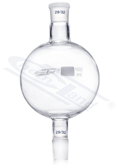 kolba ar apaļo dibenu 02000ml 2x29/32 - rezervuārs hromatogrāfijas kolonnām