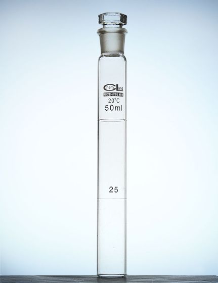 Nessler cilindrs zemas formas 100 ml ar aizbāzni