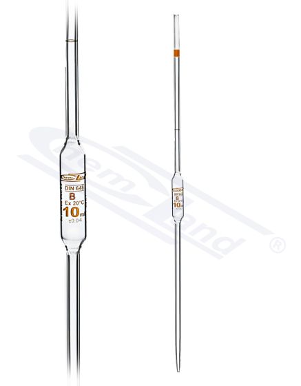 CHEMLAND NEW LINE 010 viena mērīšanas pipete cl B, sk. Brown