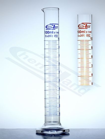 cilindrs cl.B brūna graduācija 0500 ml stikla sešstūrainais pamats