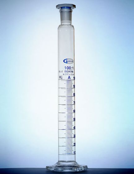 cilindrs ar aizbāzni PP A klases partijas sertifikāts 2000ml GLASSCO