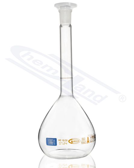 INDIVIDUĀLI SERTIFICĒTA bronzas kolba, A klase 2000ml WS 29/32 GLASSCO