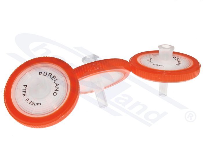 Šļirces filtrs PTFE hidrofīlais 25mm 0,45um 1 gab.
