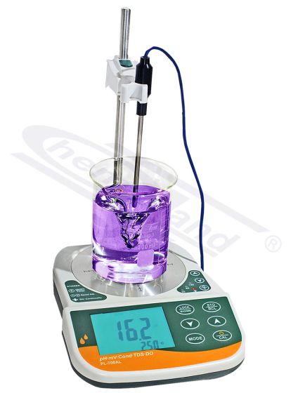 galda mērītājs pH / mV / vadītspēja / TDS / sāls / DO / temperatūra / maisītājs